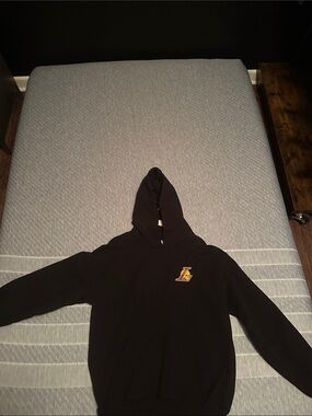 NBA Black Hoodie with Yellow Los Angeles Logo